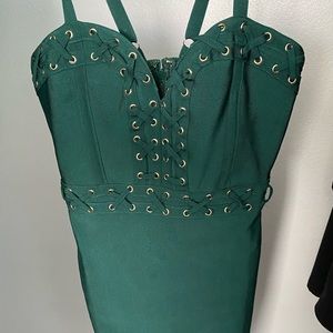 Fashion nova green dress